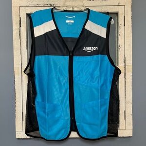 Amazon Blue and Black Delivery Vest